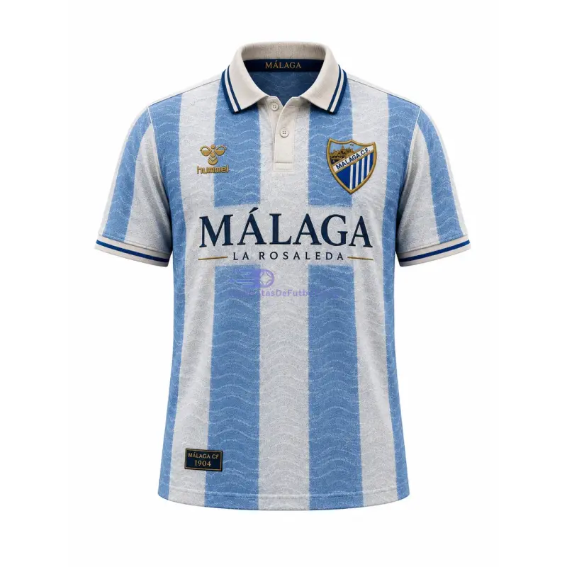 Camiseta Málaga CF 2026/2027 Eleven Archive Retro Azul/Blanco