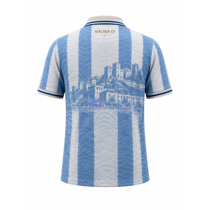 Camiseta Málaga CF 2026/2027 Eleven Archive Retro Azul/Blanco
