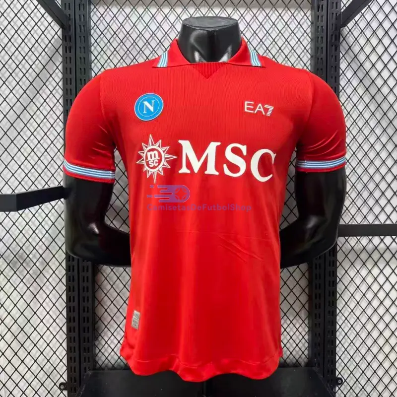 Camiseta Napoli 2026/2027 3ª Equipación Rojo (EDICIÓN JUGADOR)