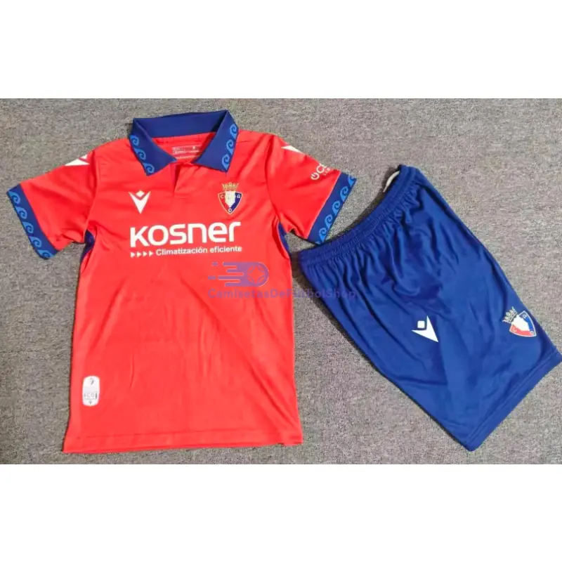 Camiseta Osasuna 2026/2027 1ª Equipación Rojo Niño Kit