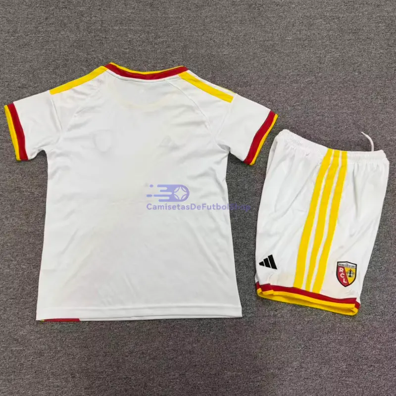 Camiseta RC Lens 2026/2027 3ª Equipación Blanco/Rojo/Amarillo Niño Kit