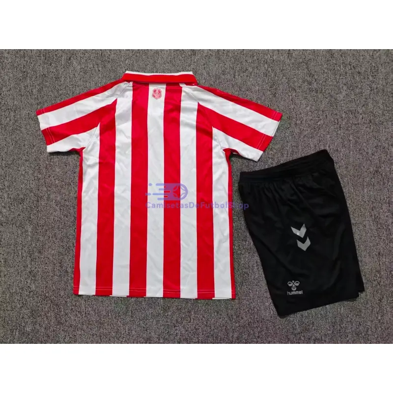 Camiseta Sunderland AFC 2026/2027 1ª Equipación Rojo/Blanco Niño Kit