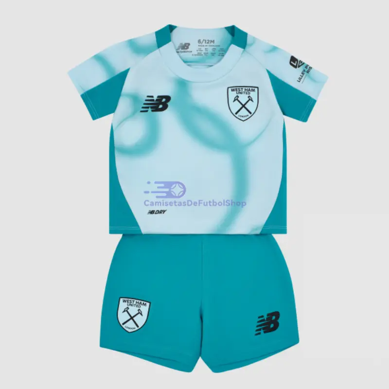 Camiseta West Ham United 2026/2027 3ª Equipación Azul Niño Kit