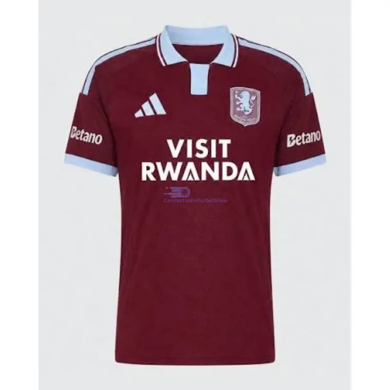 Camiseta Aston Villa 2026/2027 1ª Equipación Borgoña con Publicidad