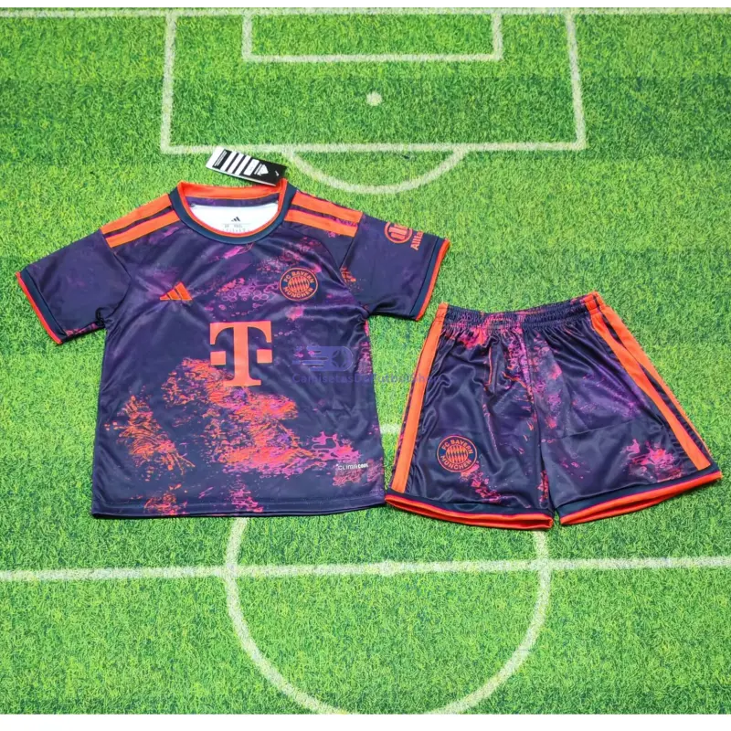 Camiseta Bayern Múnich 2026/2027 3ª Equipación Morado Niño Kit