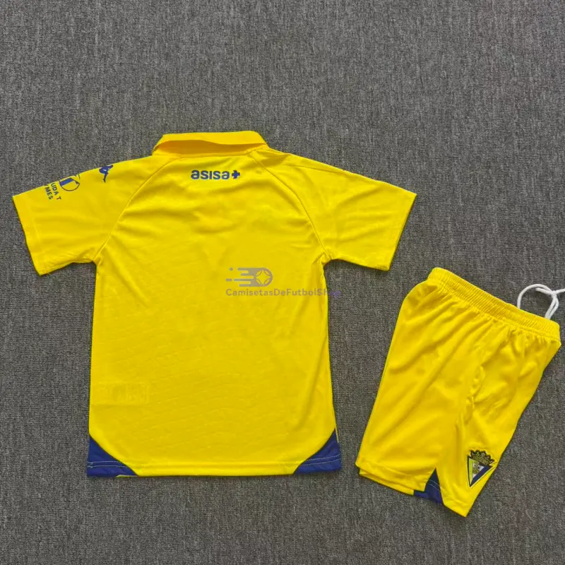 Camiseta Cadiz 2026/2027 1ª Equipación Amarillo Niño Kit