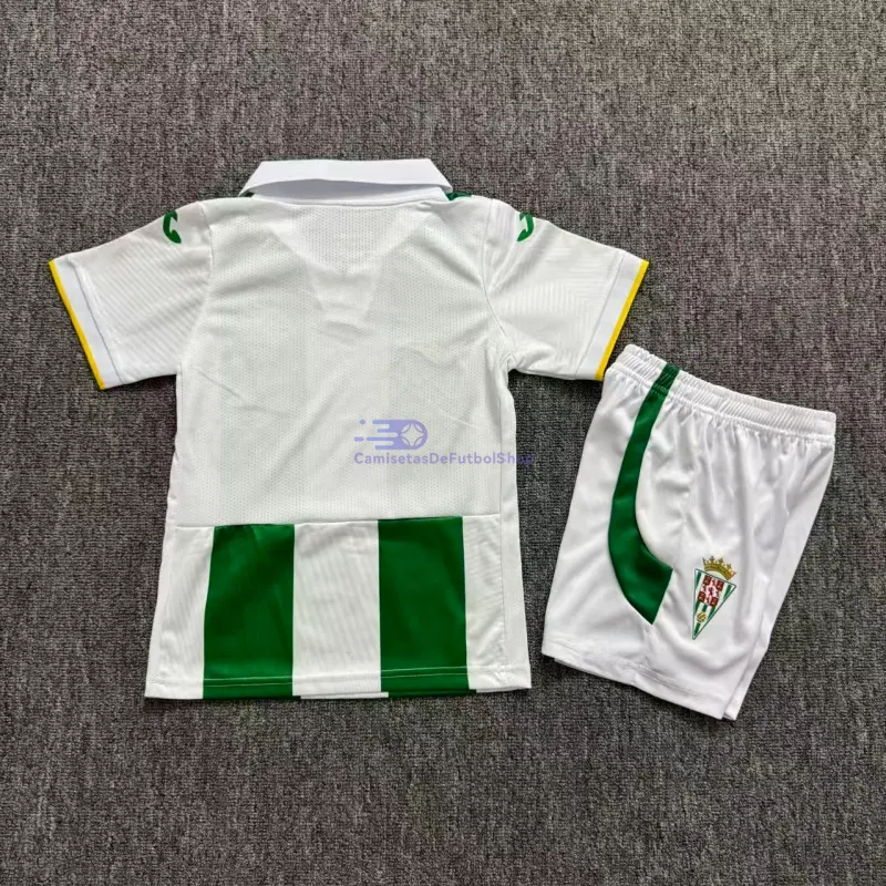 Camiseta Córdoba CF 2026/2027 1ª Equipación Verde/Blanco Niño Kit