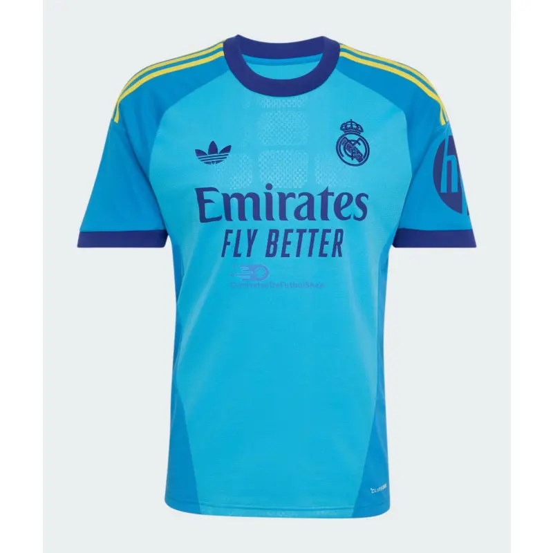 Camiseta de Portero Real Madrid 2026/2027 1ª Equipación Azul con Parche HP