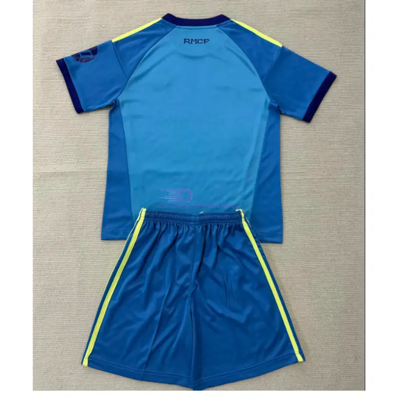Camiseta de Portero Real Madrid 2026/2027 1ª Equipación Azul Niño Kit con Parche HP
