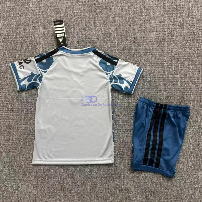 Camiseta Eintracht Fráncfort 2026/2027 3ª Equipación Gris/Azul Niño Kit
