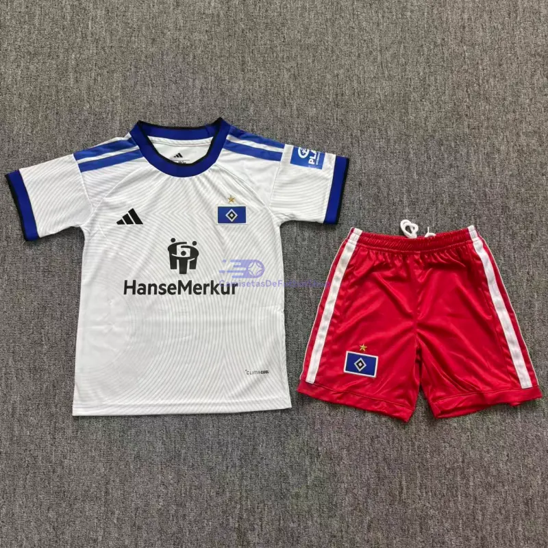 Camiseta Hamburger SV 2026/2027 1ª Equipación Blanco Niño Kit