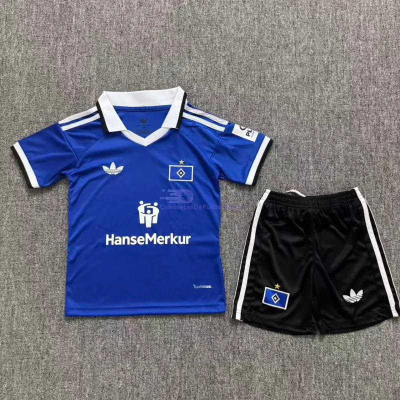 Camiseta Hamburger SV 2026/2027 2ª Equipación Azul Niño Kit