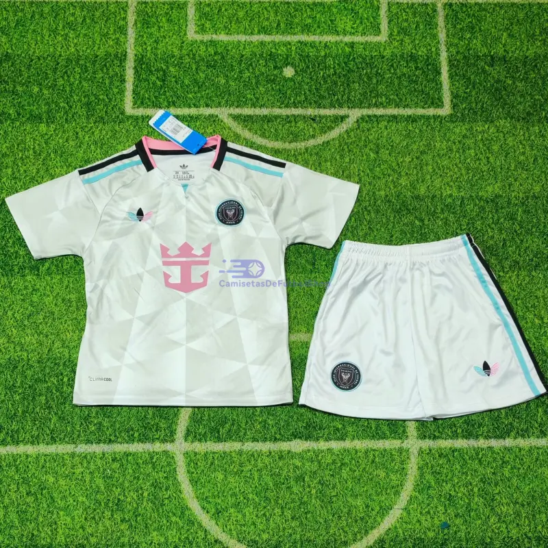 Camiseta Inter Miami 2026/2027 3ª Equipación Blanco Niño Kit