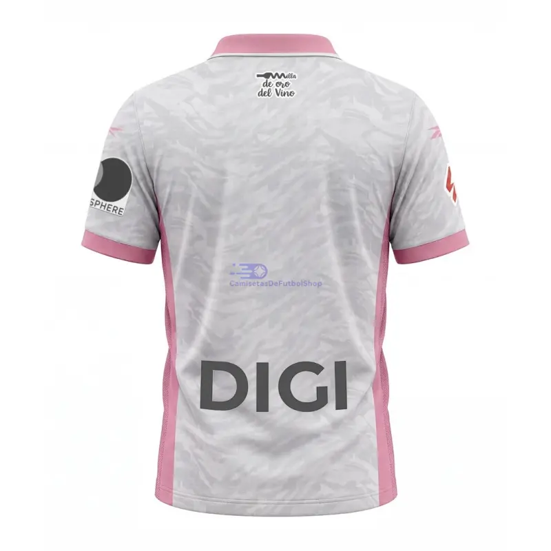 Camiseta Real Valladolid 2026/2027 3ª Equipación Gris/Rosa con Parche La Liga