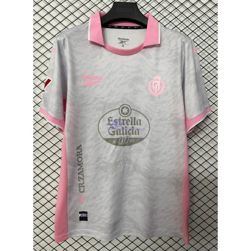 Camiseta Real Valladolid 2026/2027 3ª Equipación Gris/Rosa con Parche La Liga