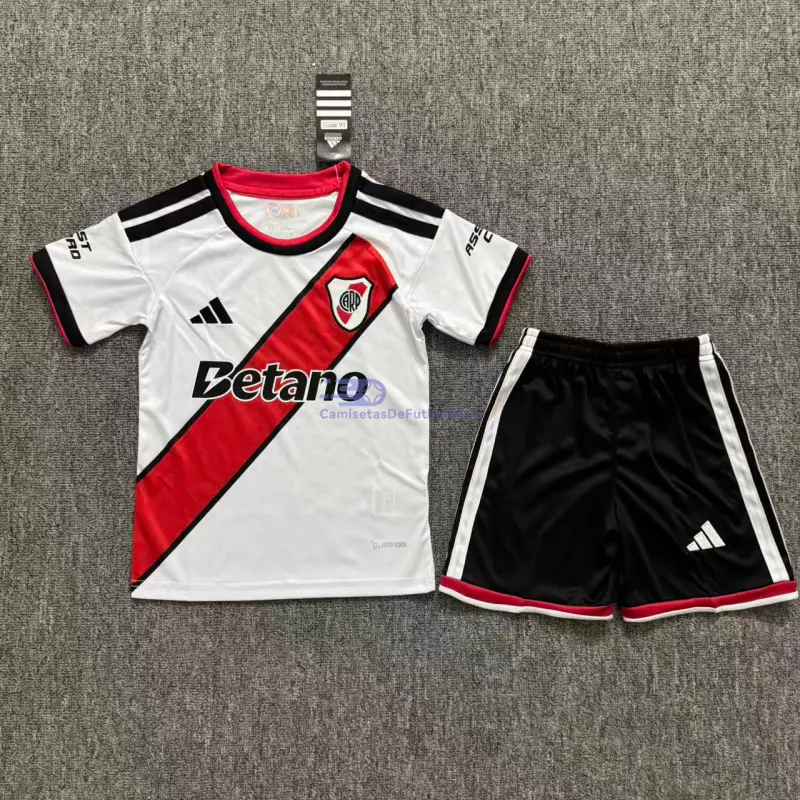 Camiseta River Plate 2026/2027 1ª Equipación Blanco Niño Kit
