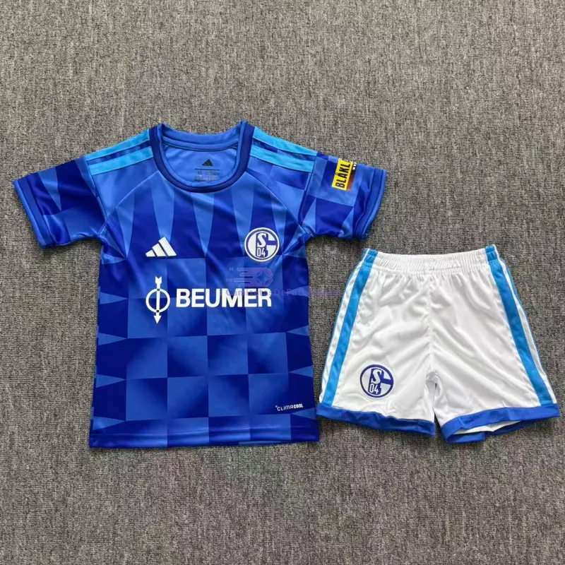 Camiseta Schalke 04 2026/2027 1ª Equipación Azul Niño Kit