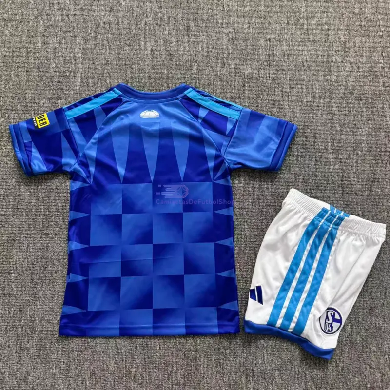 Camiseta Schalke 04 2026/2027 1ª Equipación Azul Niño Kit