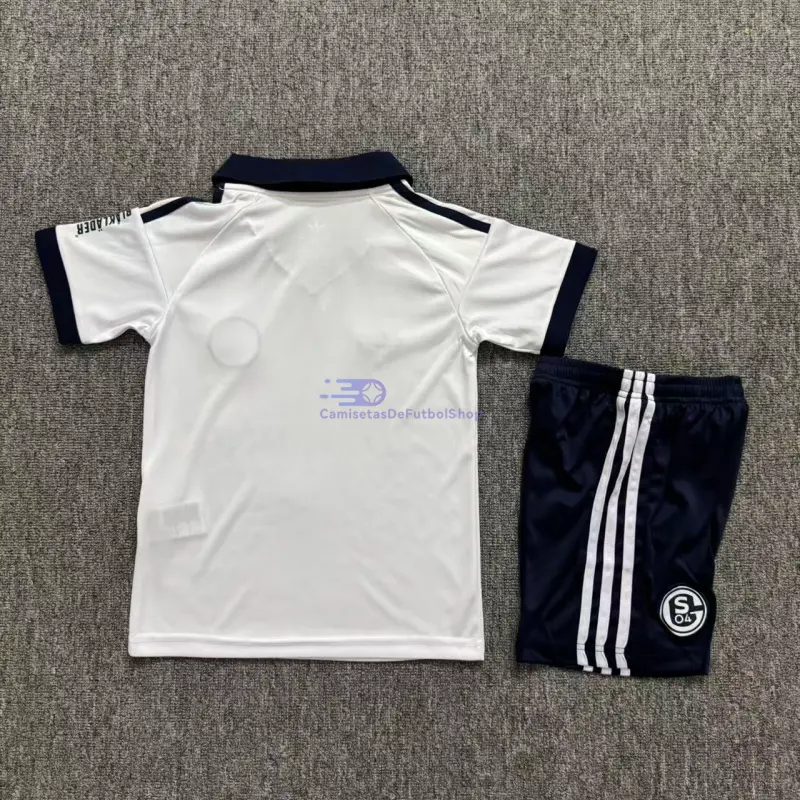Camiseta Schalke 04 2026/2027 2ª Equipación Blanco Niño Kit