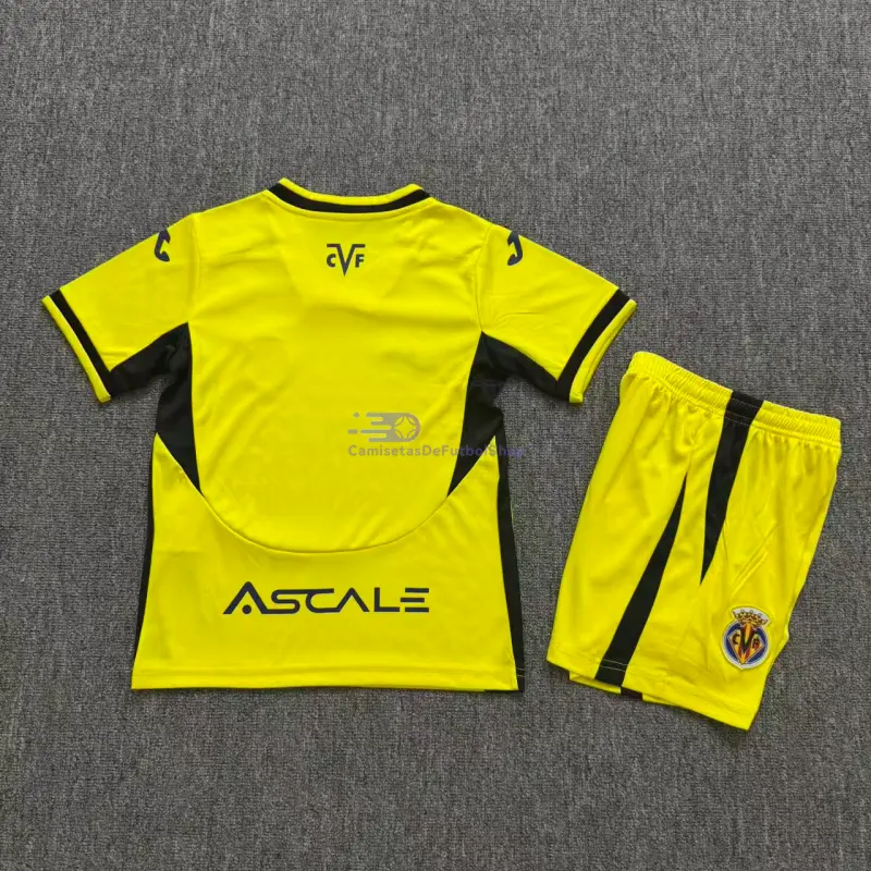 Camiseta Villarreal 2026/2027 1ª Equipación Amarillo Niño Kit