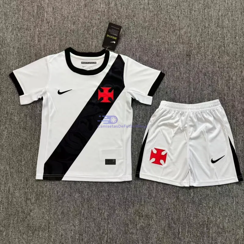 Camiseta Vasco da Gama 2026/2027 2ª Equipación Blanco Niño Kit