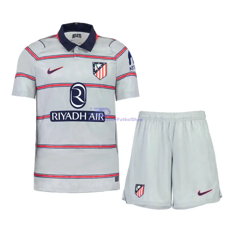 Camiseta Atlético de Madrid 2026/2027 3ª Equipación Gris Niño Kit