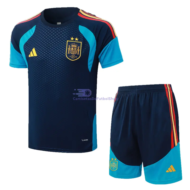 Camiseta de Entrenamiento España Azul Marino 2026 Kit 2 Estrellas