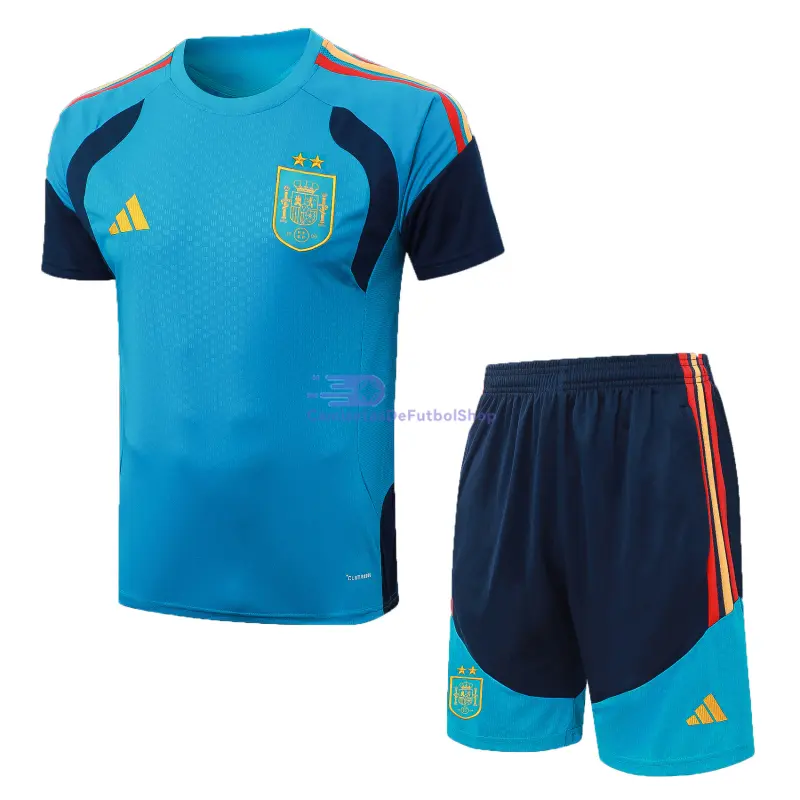 Camiseta de Entrenamiento España Azul Real 2026 Kit 2 Estrellas