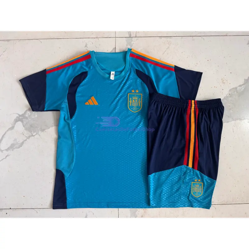 Camiseta de Entrenamiento España Azul Real 2026 Kit 2 Estrellas