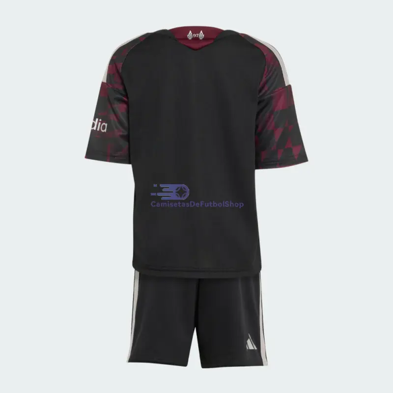 Camiseta Liverpool 2026/2027 3ª Equipación Negro/Rojo Oscuro Niño Kit
