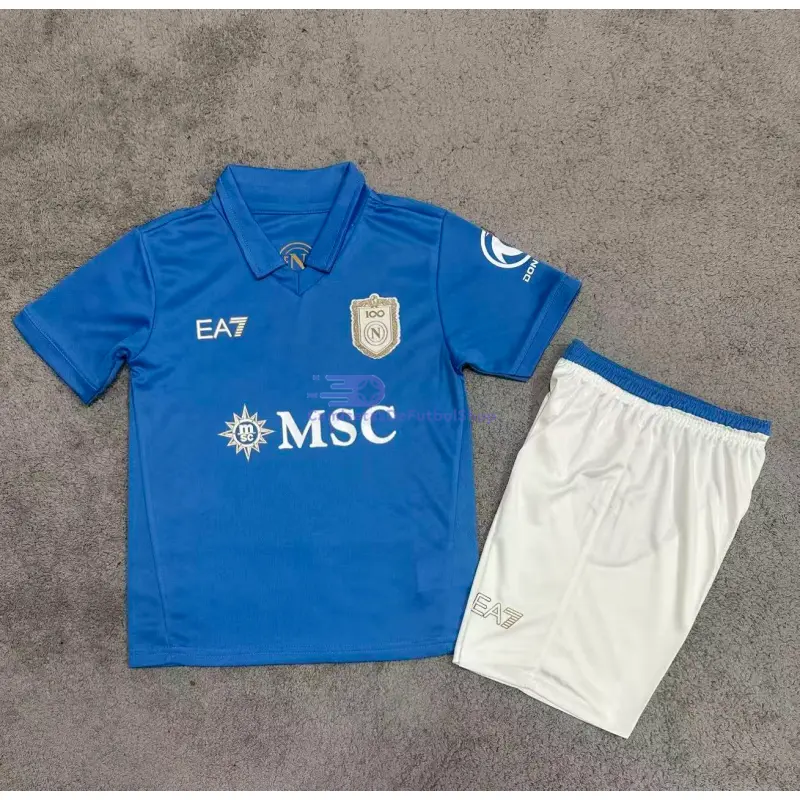 Camiseta Napoli 2026/2027 1ª Equipación Azul Niño Kit