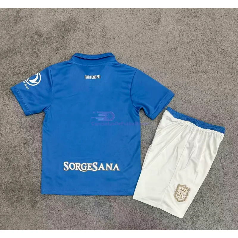Camiseta Napoli 2026/2027 1ª Equipación Azul Niño Kit