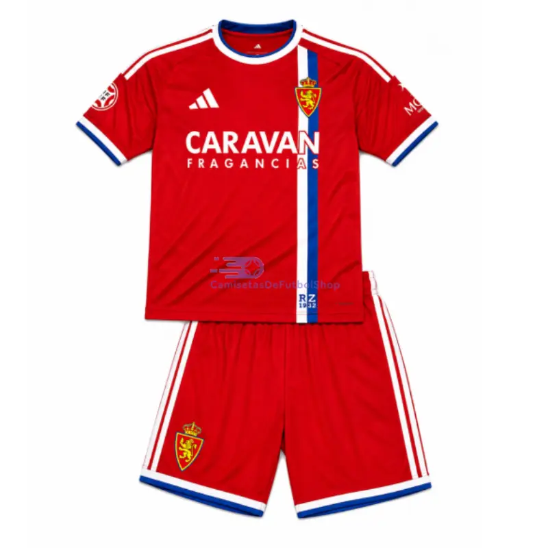 Camiseta Real Zaragoza 2026/2027 2ª Equipación Rojo Niño Kit