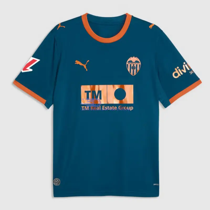 Camiseta Valencia 2026/2027 2ª Equipación Azul con Parche La Liga