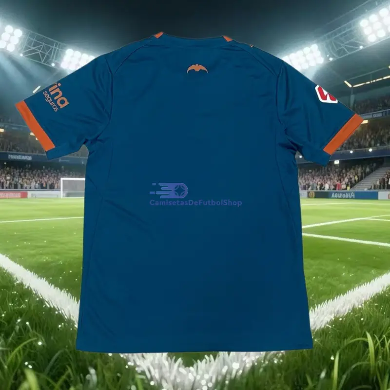 Camiseta Valencia 2026/2027 2ª Equipación Azul con Parche La Liga