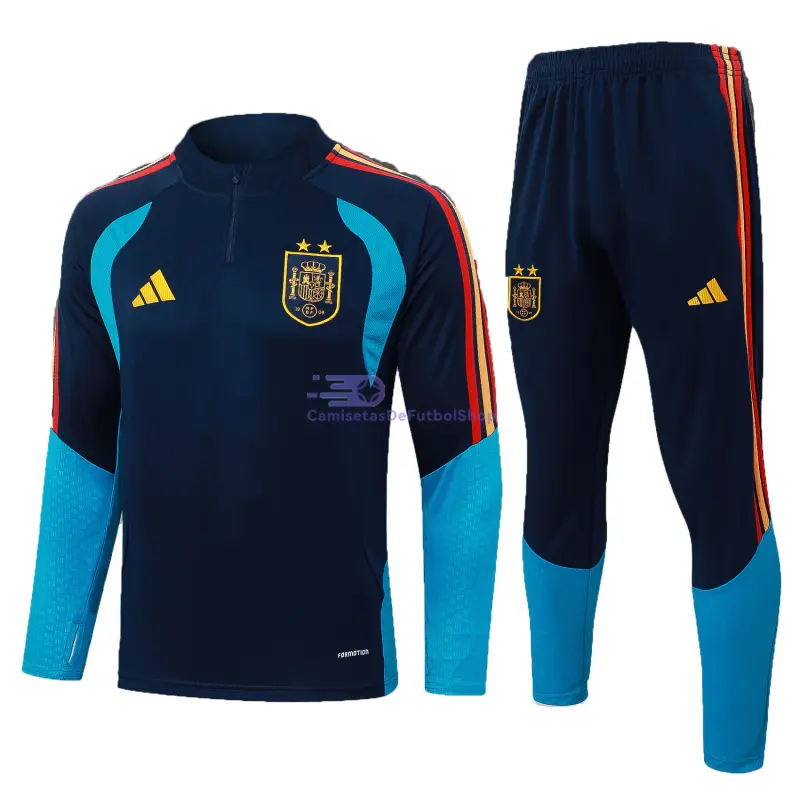 Sudadera De Entrenamiento España Azul Marino 2026 Kit 2 Estrellas