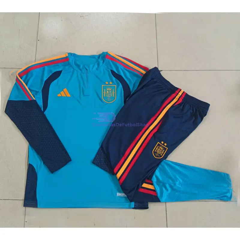 Sudadera De Entrenamiento España Azul Real 2026 Kit 2 Estrellas