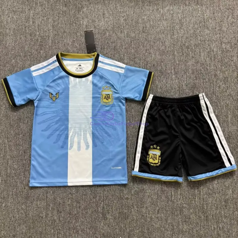 Camiseta Argentina Messi 2026 Edición Despedida Niño Kit