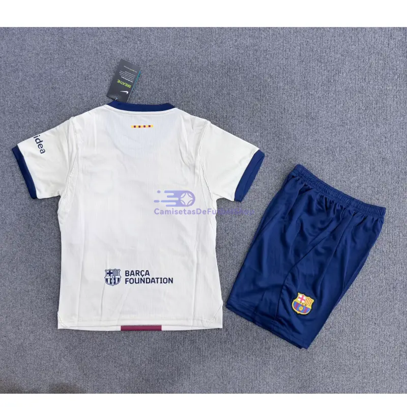 Camiseta Barcelona 2026/2027 4ª Equipación Beige Niño Kit