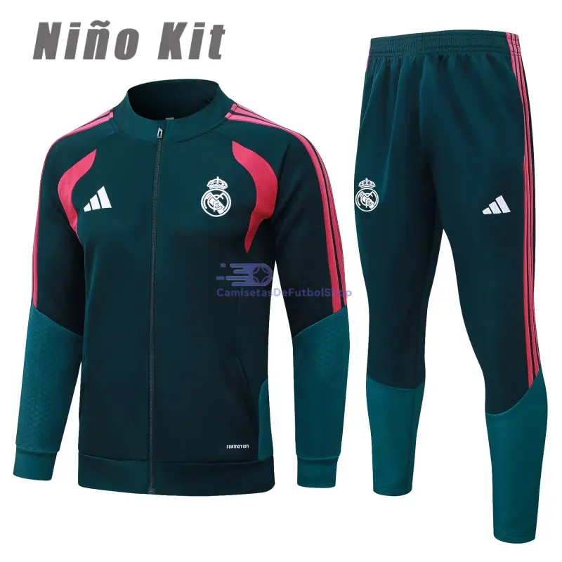 Chandal Real Madrid Verde Oscuro 2026/2027 Niño 