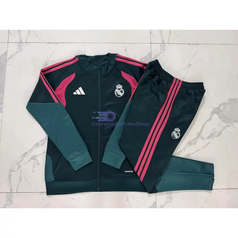 Chandal Real Madrid Verde Oscuro 2026/2027 Niño 