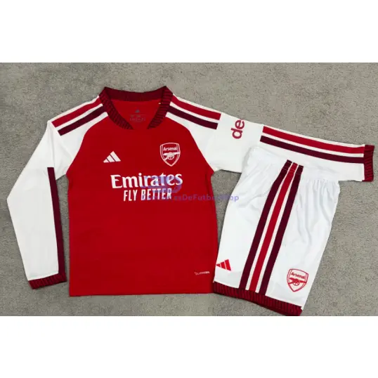 Camiseta Arsenal 2026/2027 1ª Equipación ML Rojo Niño Kit