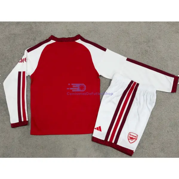 Camiseta Arsenal 2026/2027 1ª Equipación ML Rojo Niño Kit