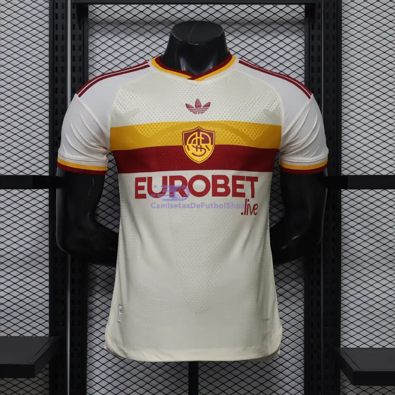 Camiseta AS Roma 2026/2027 2ª Equipación Blanco (EDICIÓN JUGADOR)