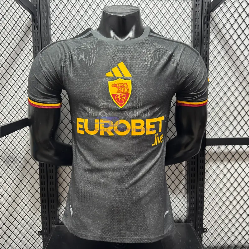 Camiseta AS Roma 2026/2027 3ª Equipación Negro (EDICIÓN JUGADOR)