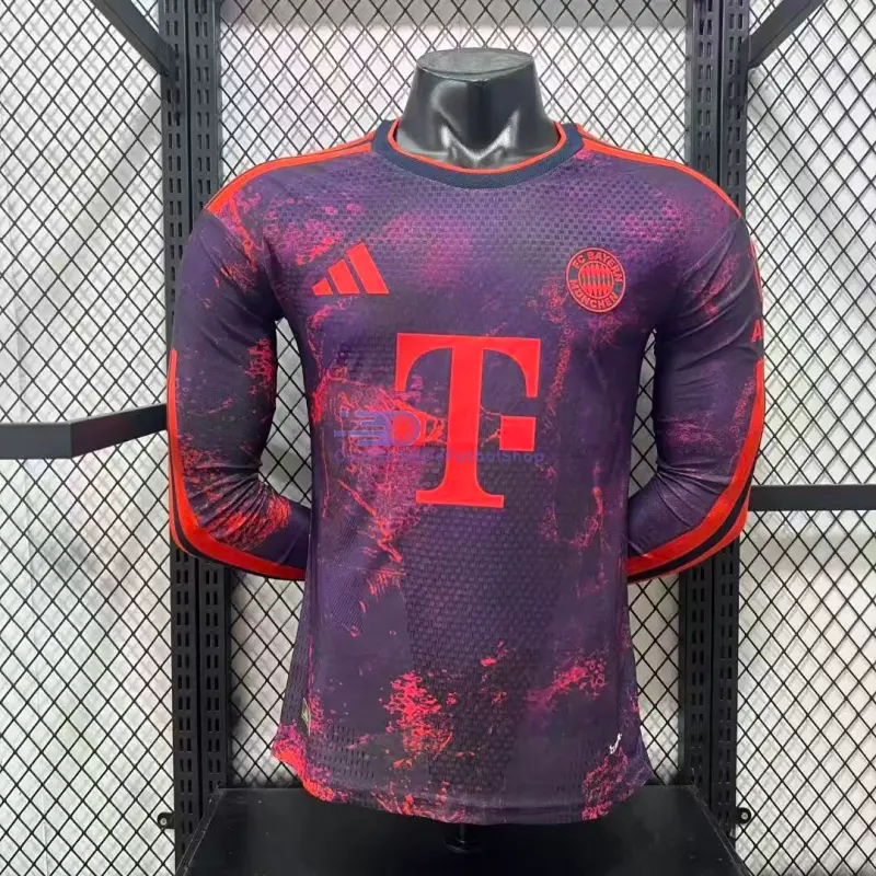 Camiseta Bayern Múnich 2026/2027 3ª Equipación ML Morado (EDICIÓN JUGADOR)