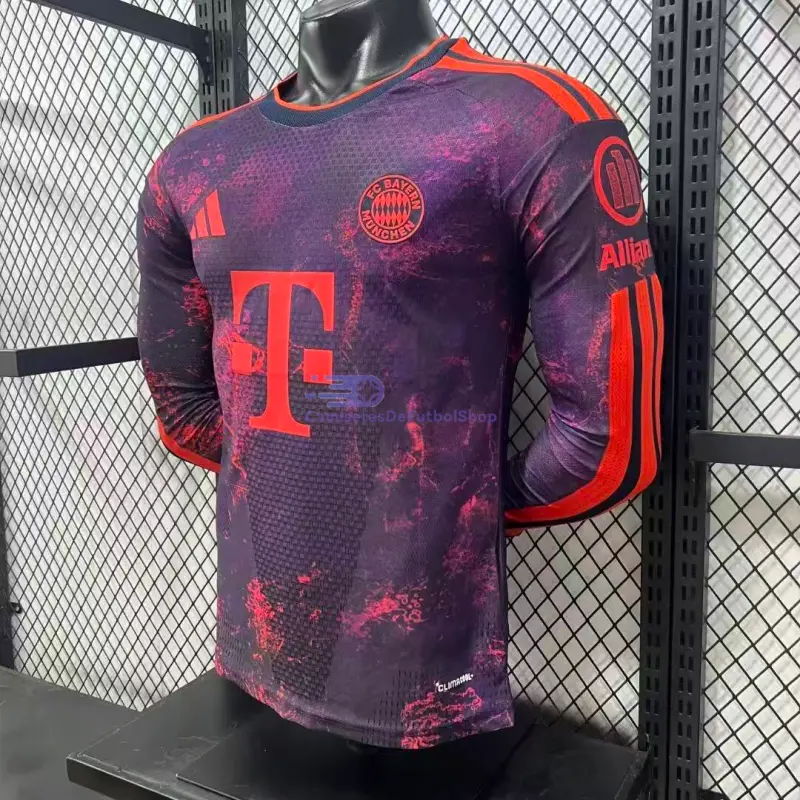 Camiseta Bayern Múnich 2026/2027 3ª Equipación ML Morado (EDICIÓN JUGADOR)