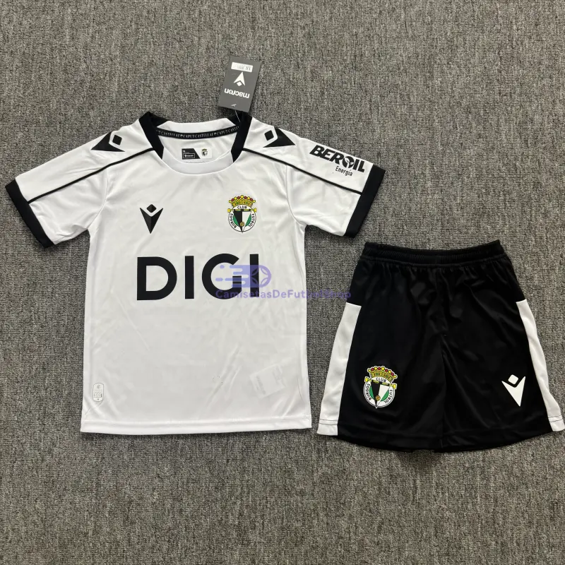 Camiseta Burgos CF 2026/2027 1ª Equipación Blanco Niño Kit