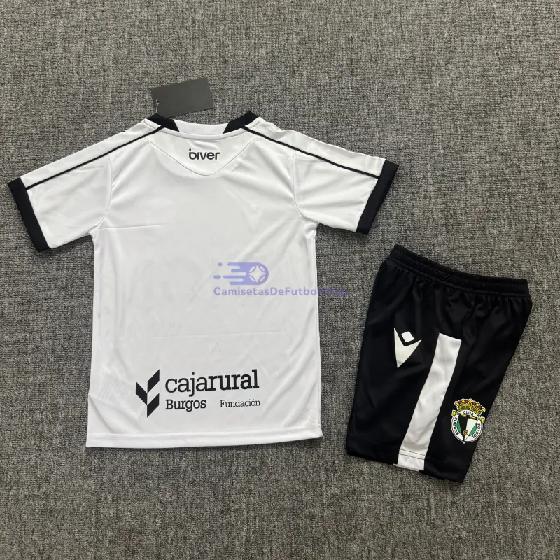Camiseta Burgos CF 2026/2027 1ª Equipación Blanco Niño Kit