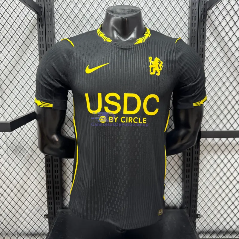 Camiseta Chelsea 2026/2027 2ª Equipación Negro con Patrocinador (EDICIÓN JUGADOR)